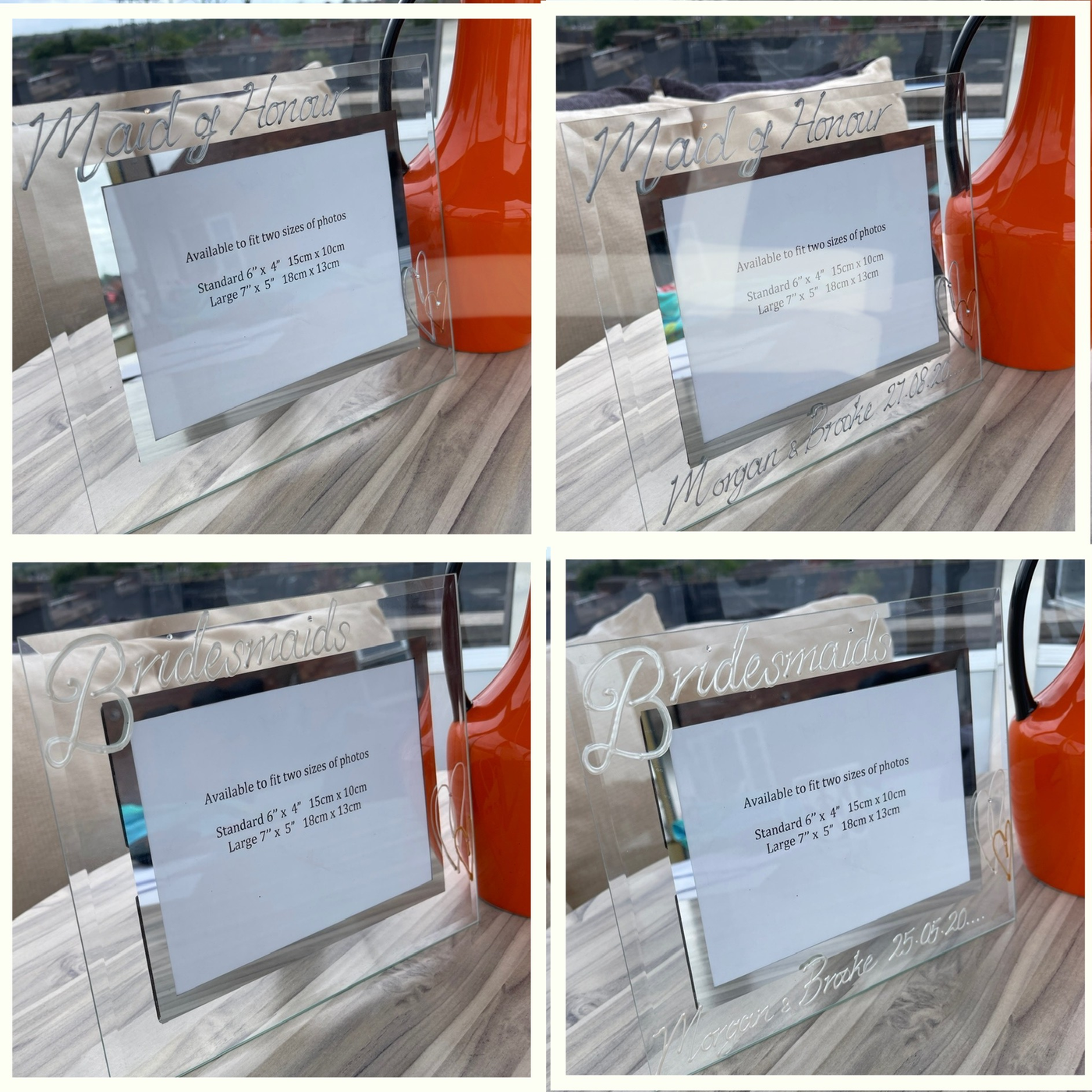 Bridesmaid & Maid Of Honour Frames