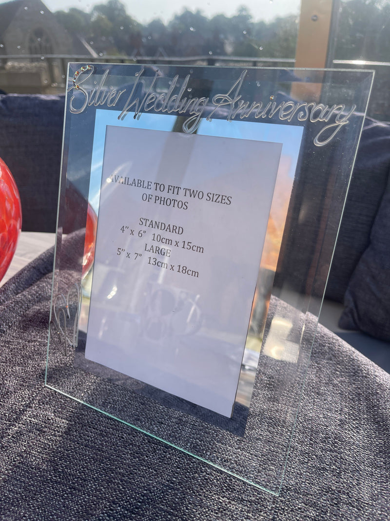 25th Wedding Anniversary Photo Frame Port (Milestone)