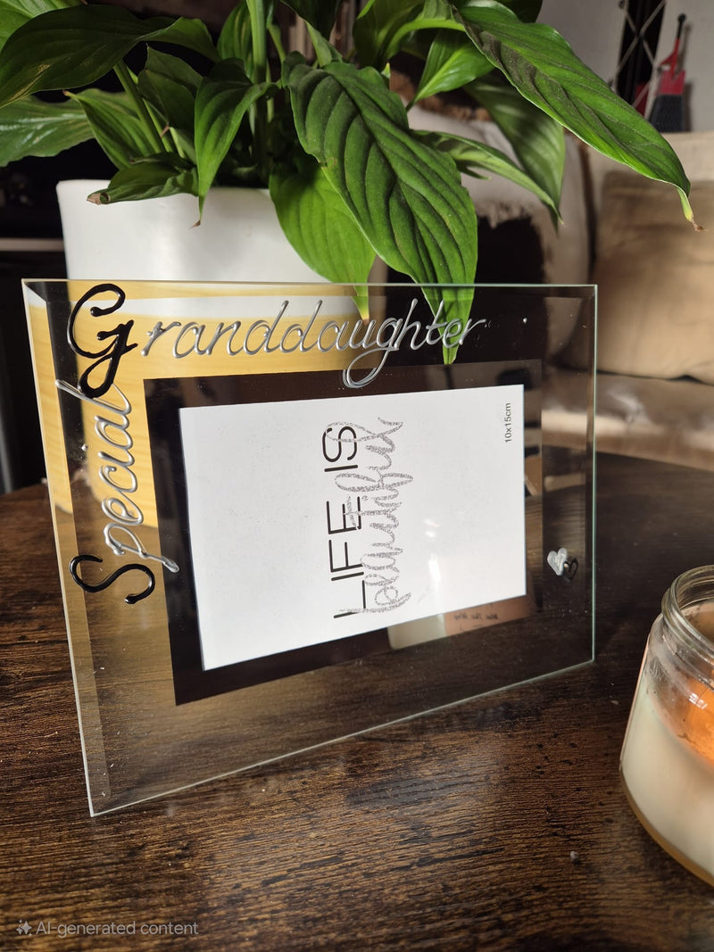 Special Granddaughter Gift Photo Frame Landscape B/S 6"x4" or 7"x5"