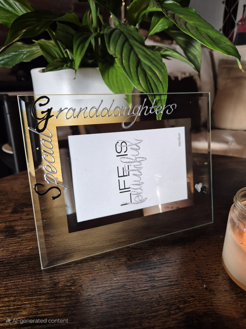 Special Granddaughters Gift Photo Frame Landscape B/S 6"x4" or 7"x5"
