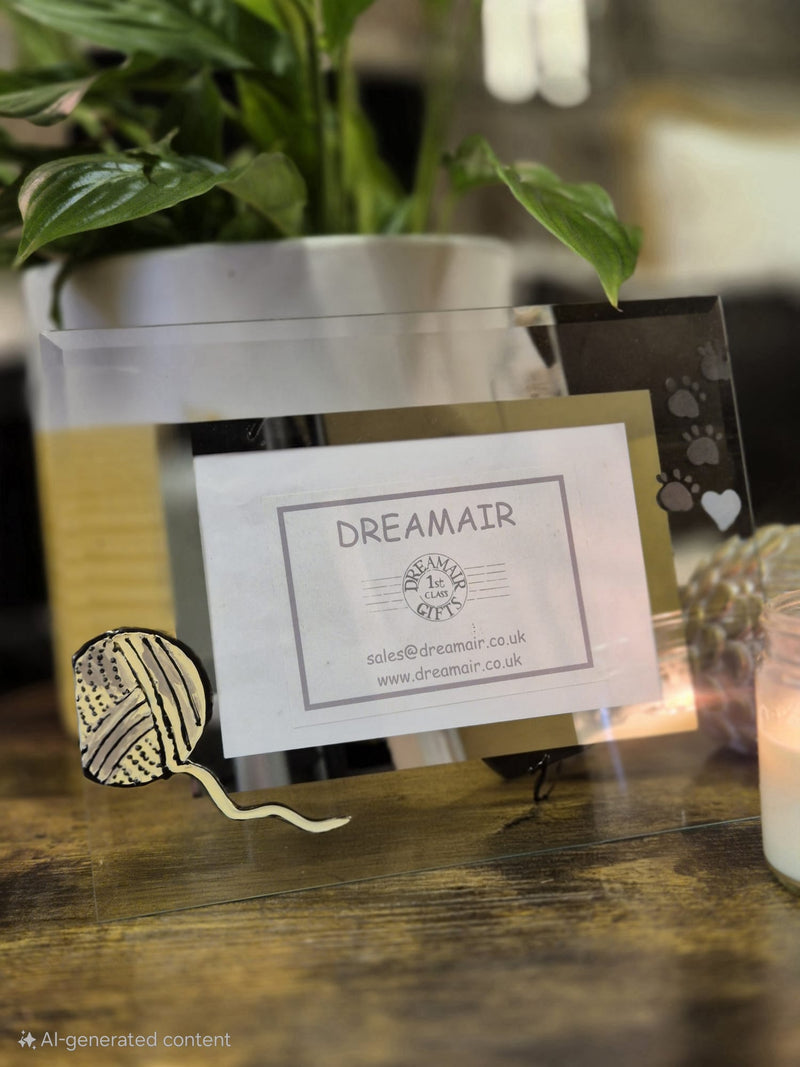 Ball Of String & Paws Frame 6"x4" or 7"x5"