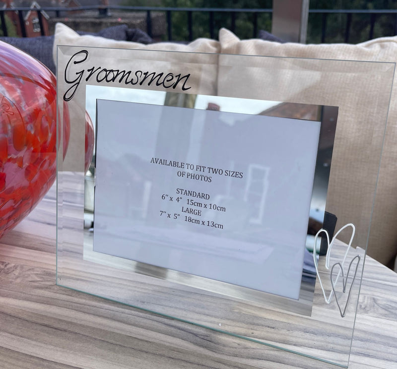 Groomsmen Photo Frame Land (Hearts)