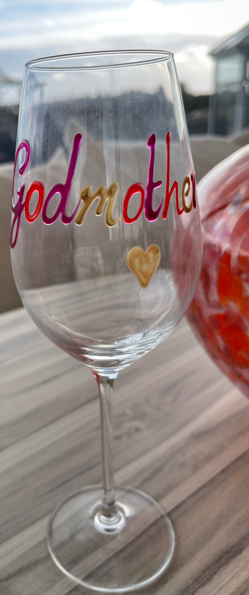 Godmother Wine Glass Multicoloured