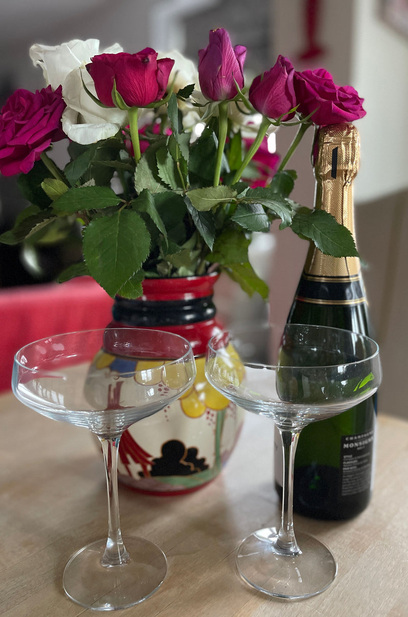 Champagne Glasses/Coupe x 2