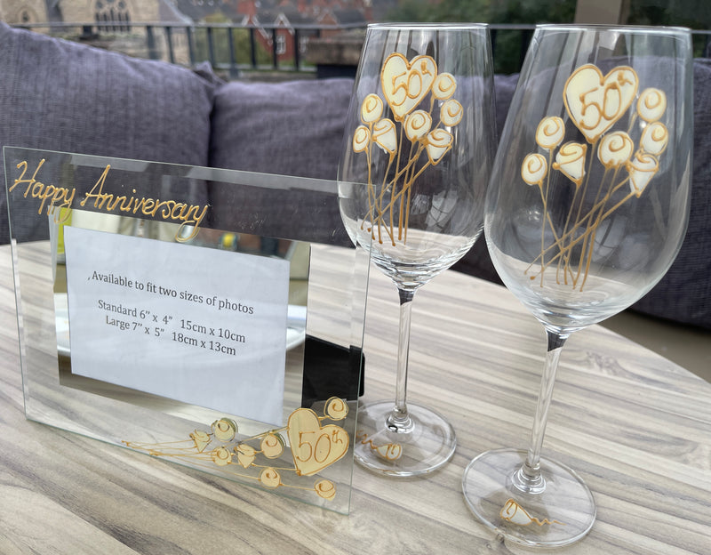 50th wedding anniversary gift set