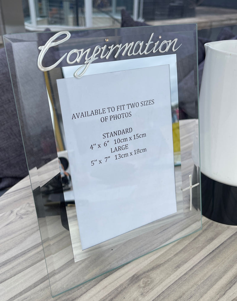 Confirmation portrait Picture Frame 2 sizes 4"x6" or 5"x7"