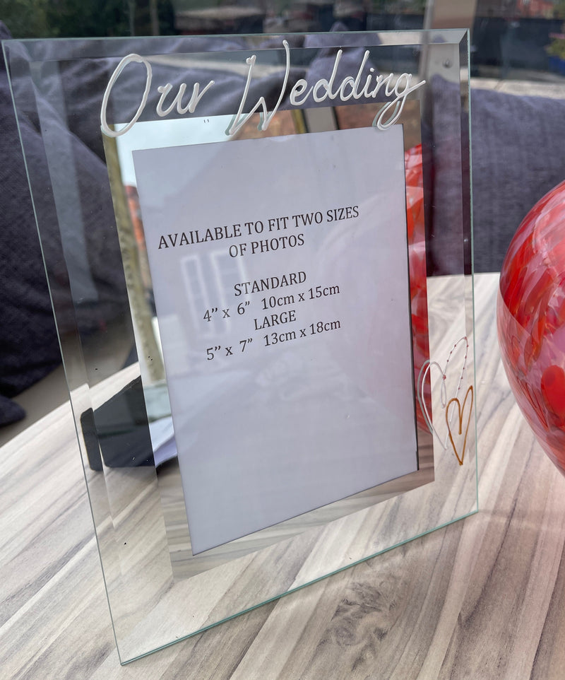 Our Wedding Photo Frame (Hearts)