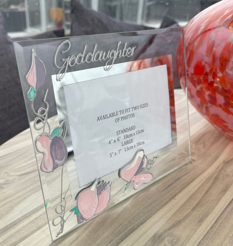 Goddaughter Land Photo Frame Sweet Pea