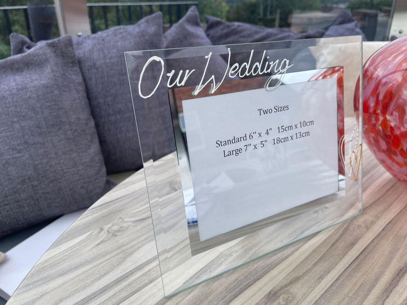 Our Wedding Photo Frame Land Pearl with crystals