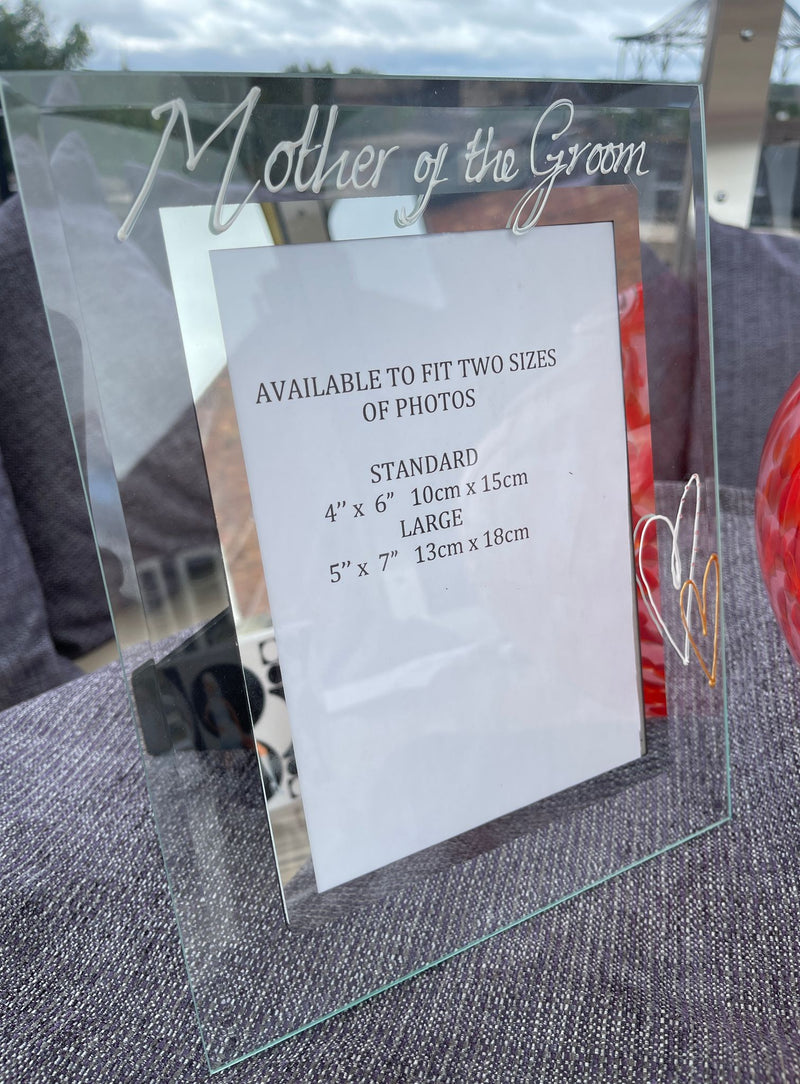 Mother of the Groom Photo Frame Port (Hearts)