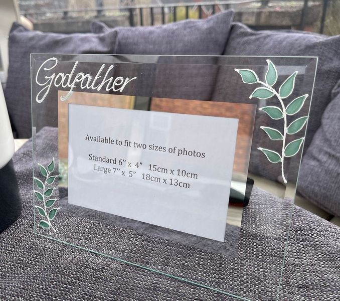 Godfather Photo Frame Landscape Leaf 7"x5"