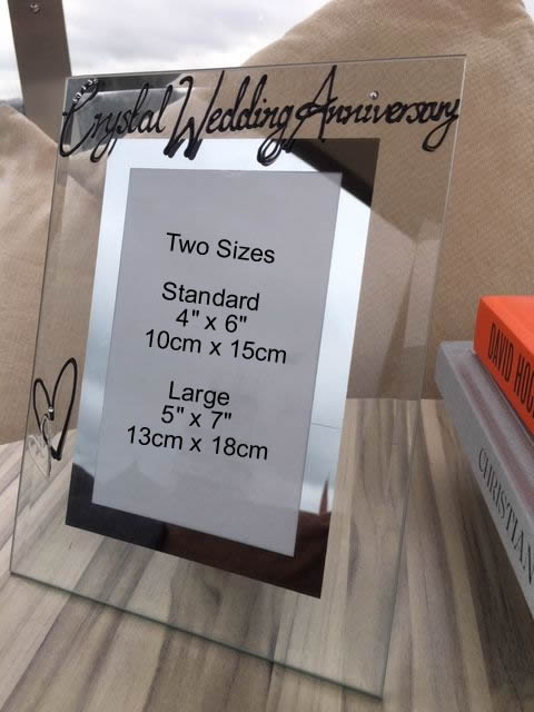 15th Wedding Anniversary Photo Frame Portrait