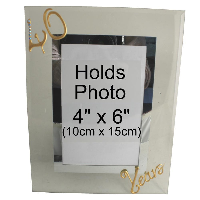40 Years Wedding Anniversary photo/picture frame Port (Crystalled)