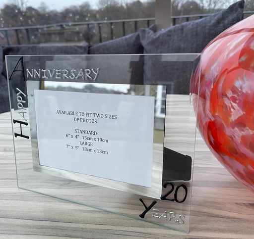 20th Anniversary Land 6"x4" 7"x5" Picture Frame B/S