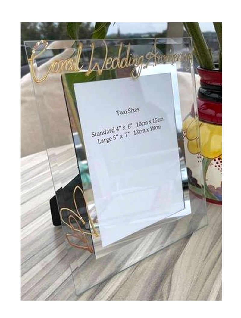 35th Wedding Anniversary Photo Frame Portrait