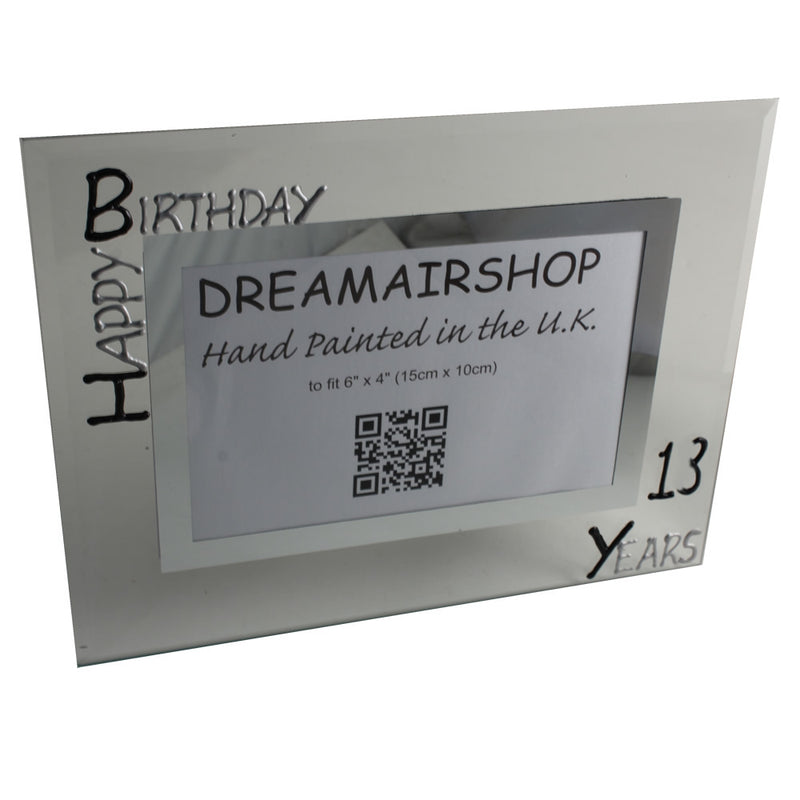 13th Birthday Photo Frame Land Blk/Sil