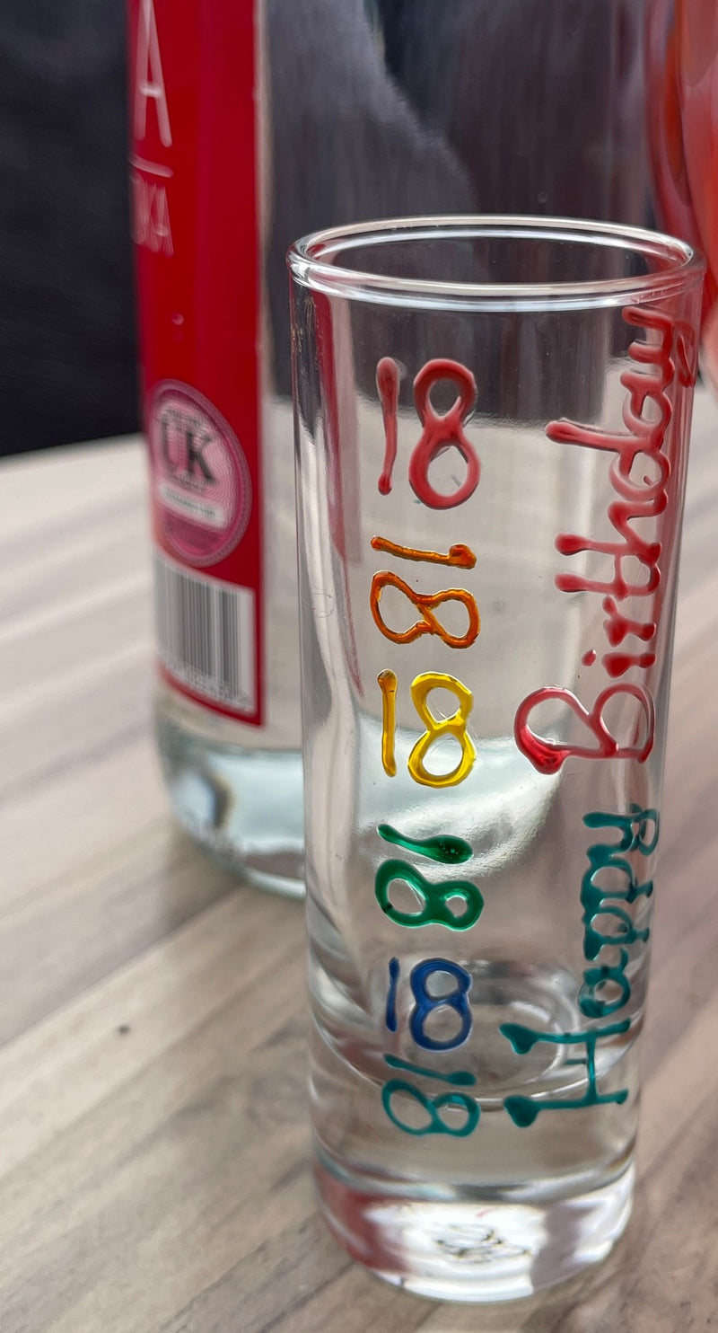 18th Birthday Drinking Shot Glass