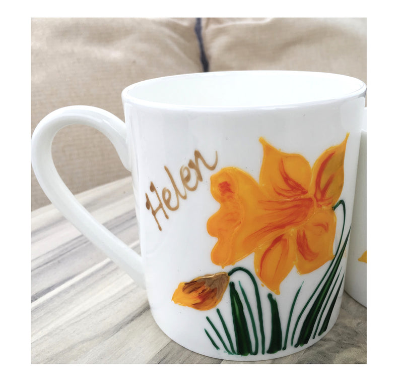 Personalised Daffodil 1 Pint Mug
