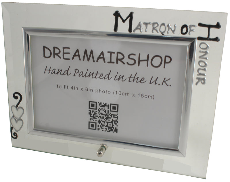 Matron of Honour Photo Frame Land Blk/Sil