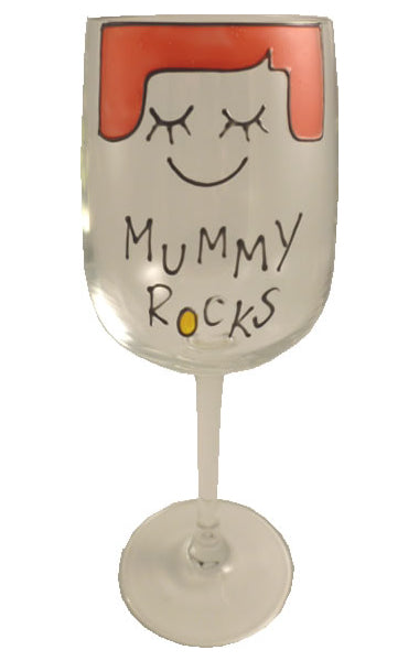 Mummy Rock Wine Glass