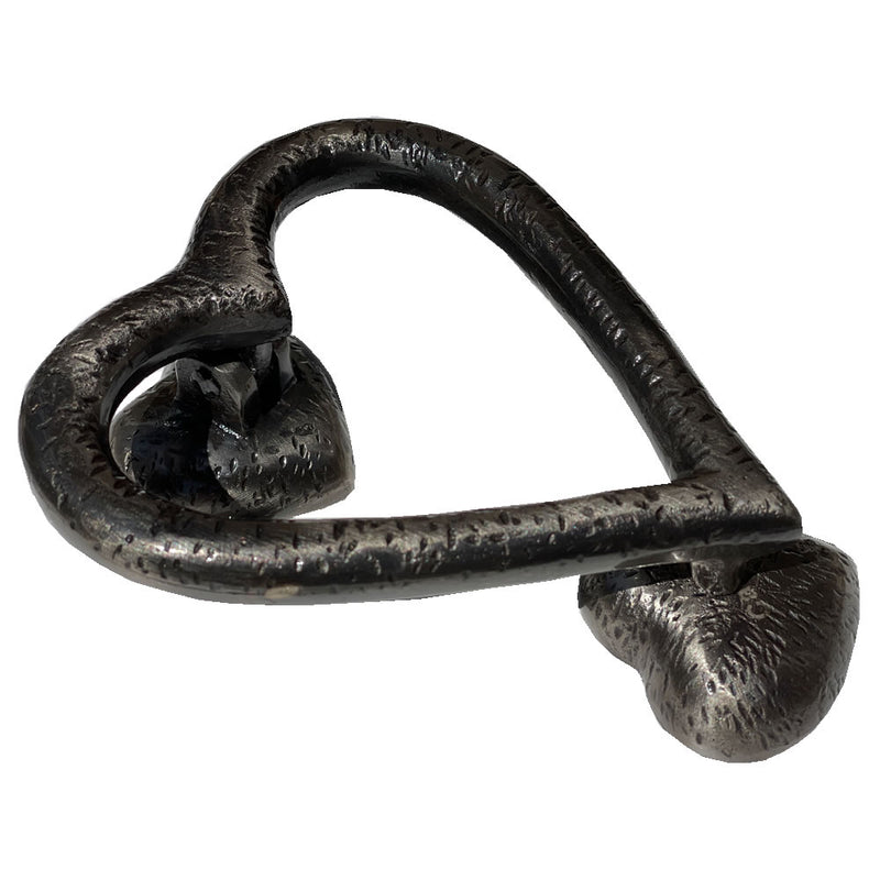 Heart Door Knocker Textured Gunmetal