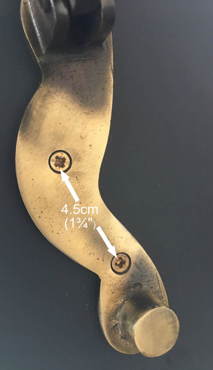 Seahorse Door Knocker Measurements
