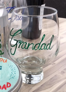 Personalised Beer Glass (Green)