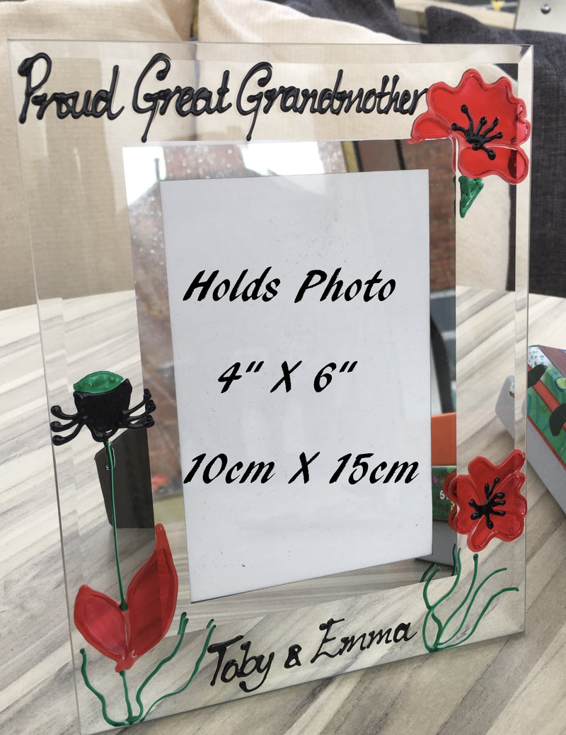 Proud Great Grandmother Photo Frame: Portrait (Poppy)