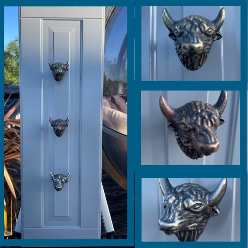 Highland Cow Door and Drawer Knobs