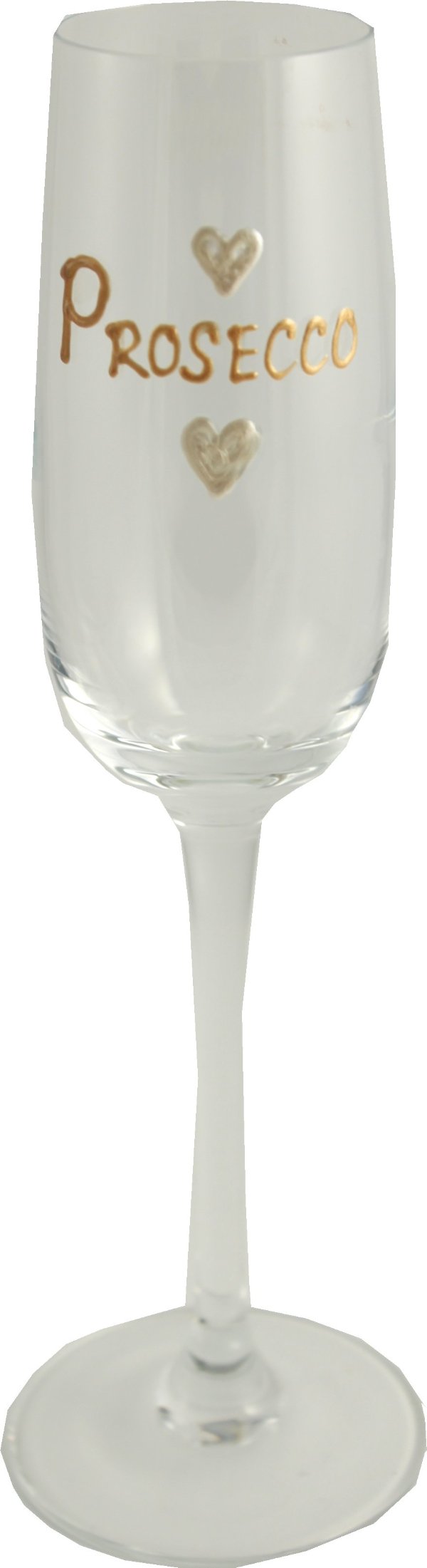 Love Prosseco Champagne Glass (Pearl Heart)