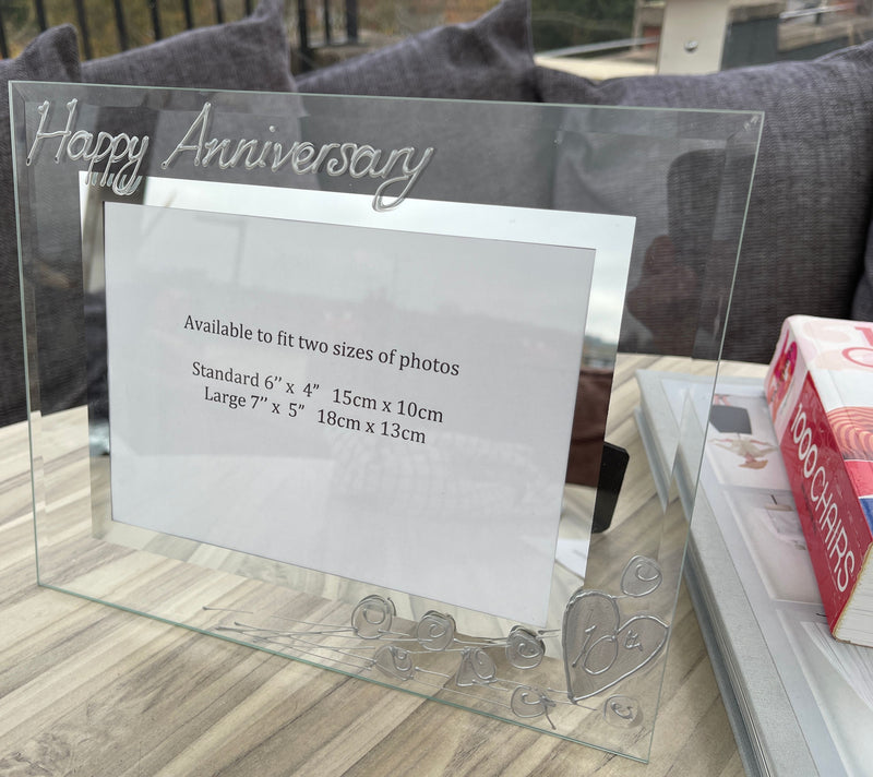 10th Wedding Anniversary Photo Frame Land (Flower)