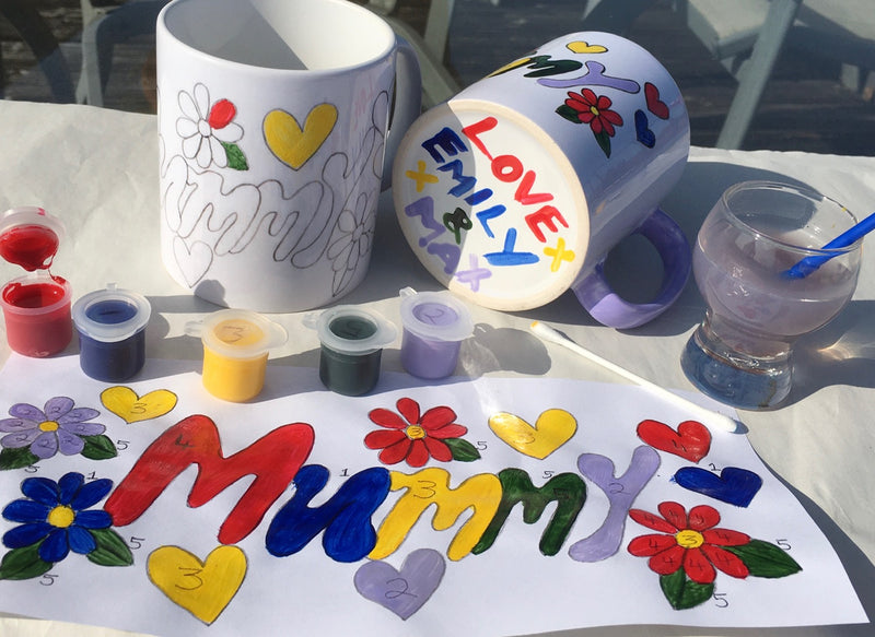 Paint by Numbers Mug Mummy Craft Kit