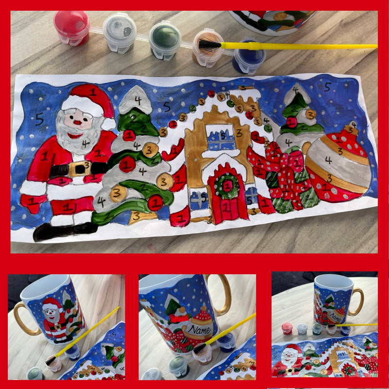 Painting by Numbers Mug Craft Kit Santa