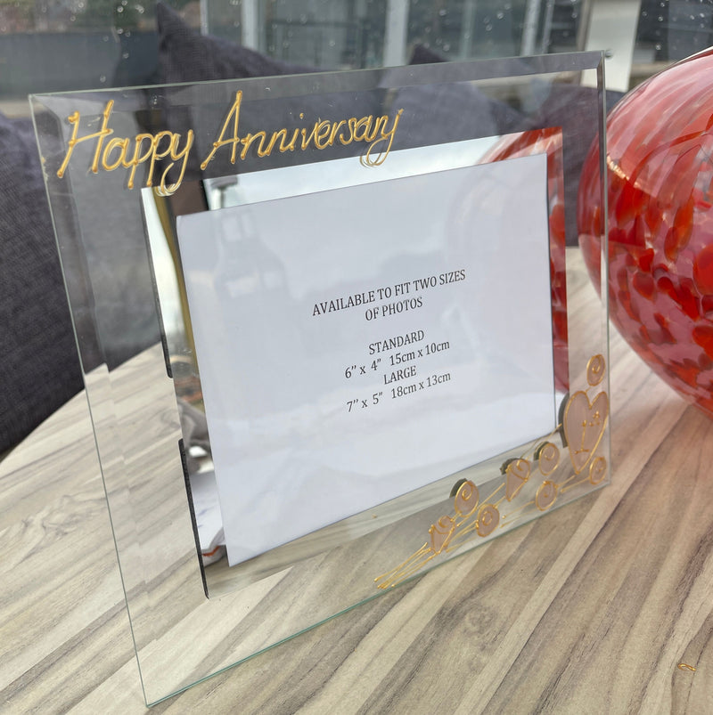 1st Wedding Anniversary Landscape Picture Photo Frame (FL) 6"x4" or 7"x5"