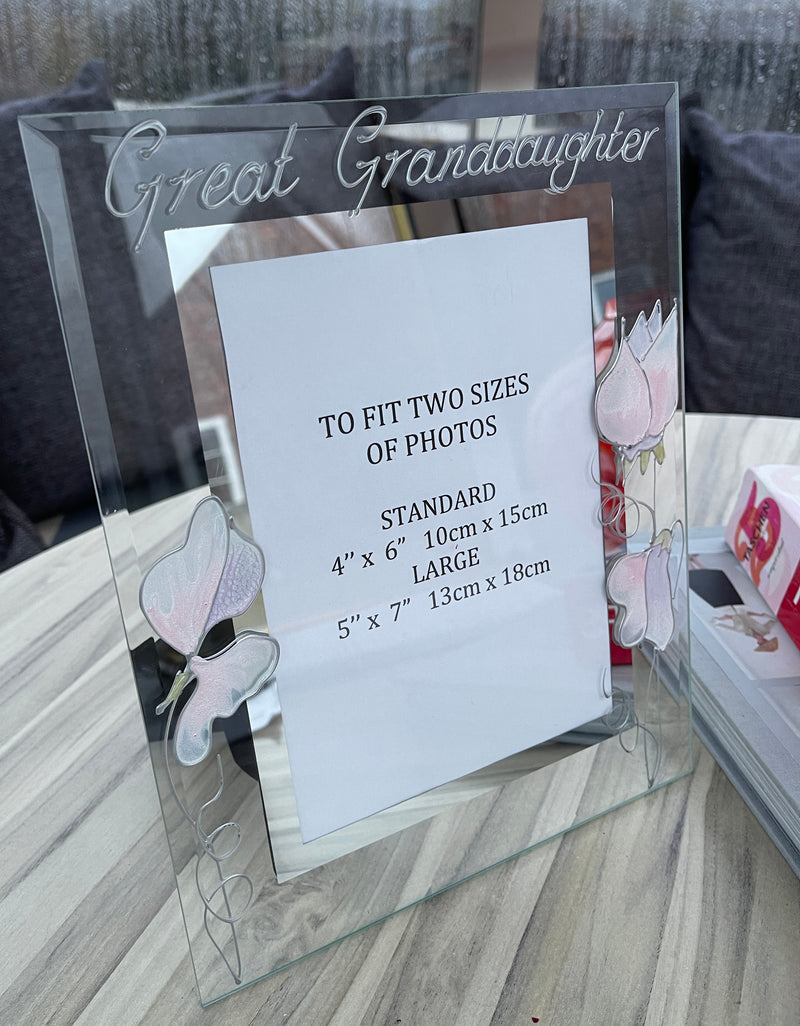 Great Granddaughter Photo Frame Port (Sweet Pea) 4"X6" OR 5"X7"