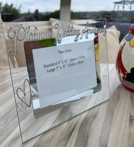 70th Wedding Anniversary Photo Frame Landscape