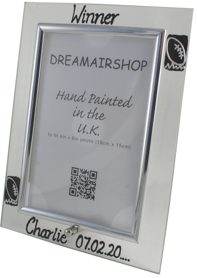 Personalised Rugby Photo Frame Port