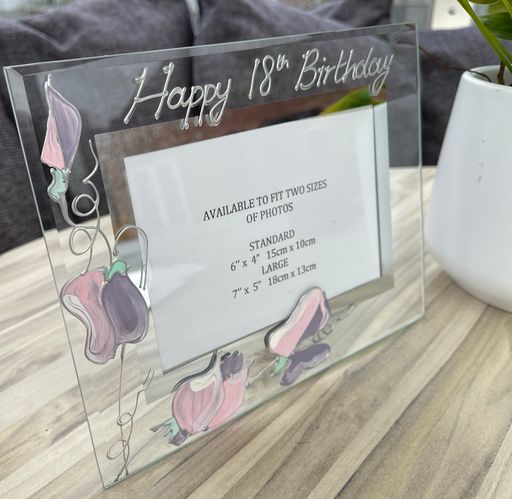 18th Birthday Sweet Pea Land Frame
