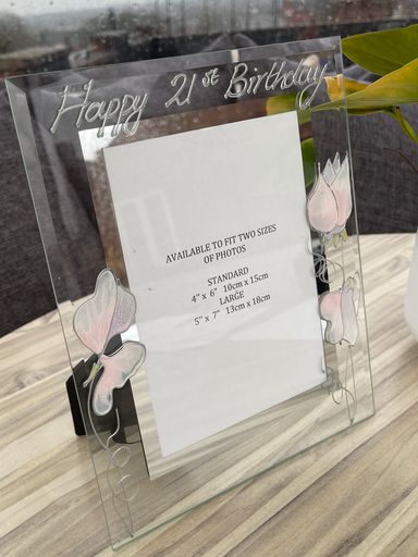 21st Birthday Portrait Photo Frame Sweet Pea