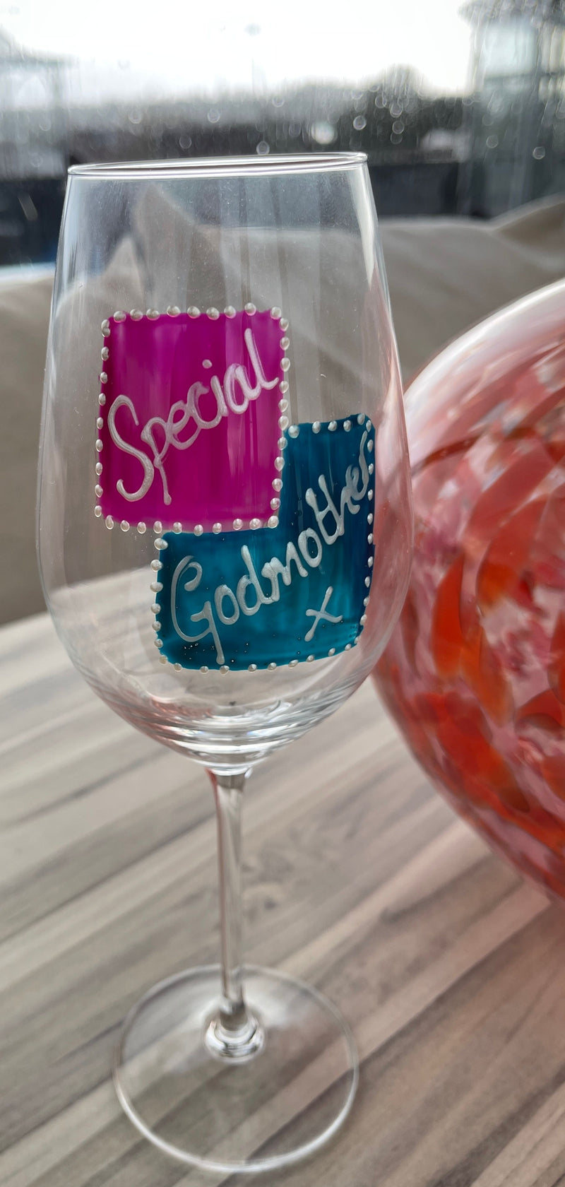 Special Godmother Wine Glass
