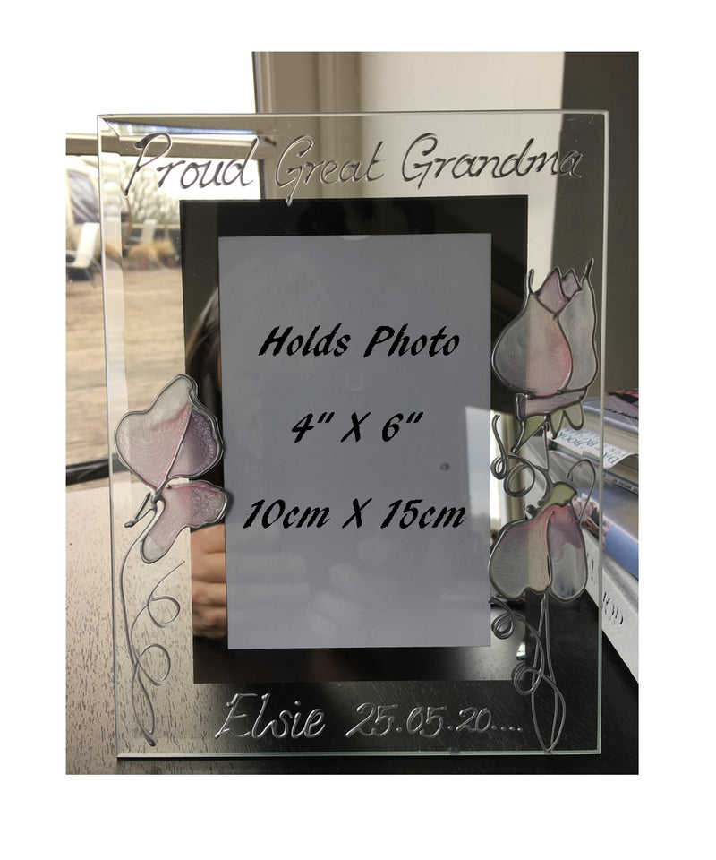 Personalised Proud Great Grandma Portrait Picture Frame