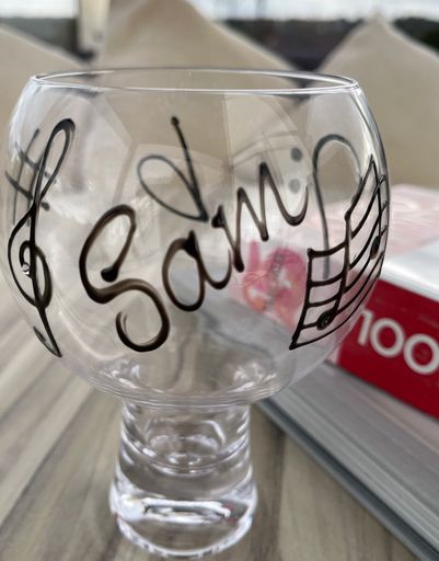 Music Gin and Tonic Glass: