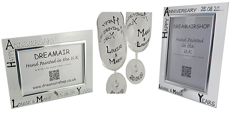Black and Silver Wedding Anniversary Range 