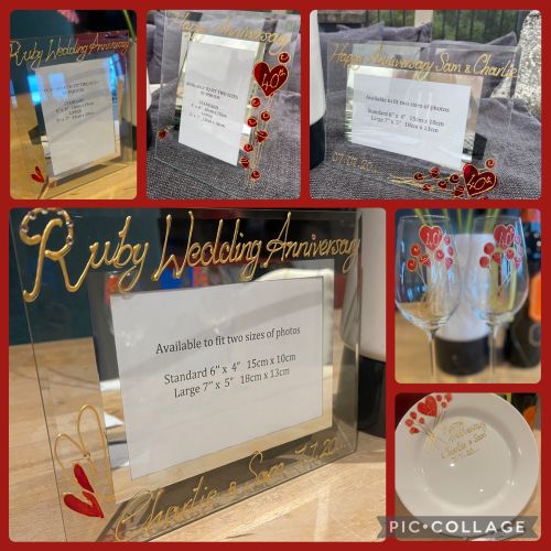 49th wedding anniversary hand painted gifts 