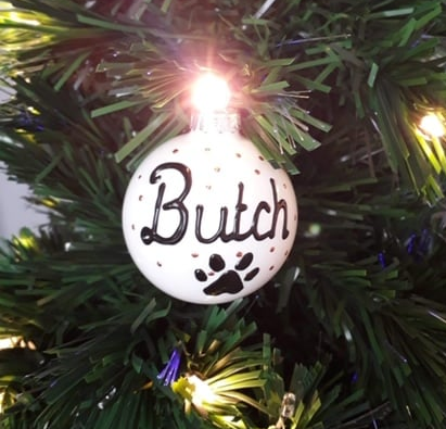 PERSONALISED DOG/CAT BAUBLE 🐾🎄