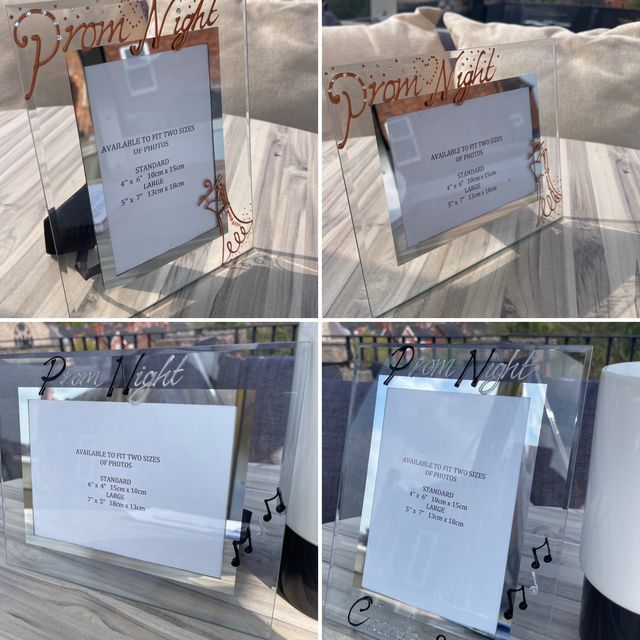 Hand Painted Prom Frames landscape & Portrait