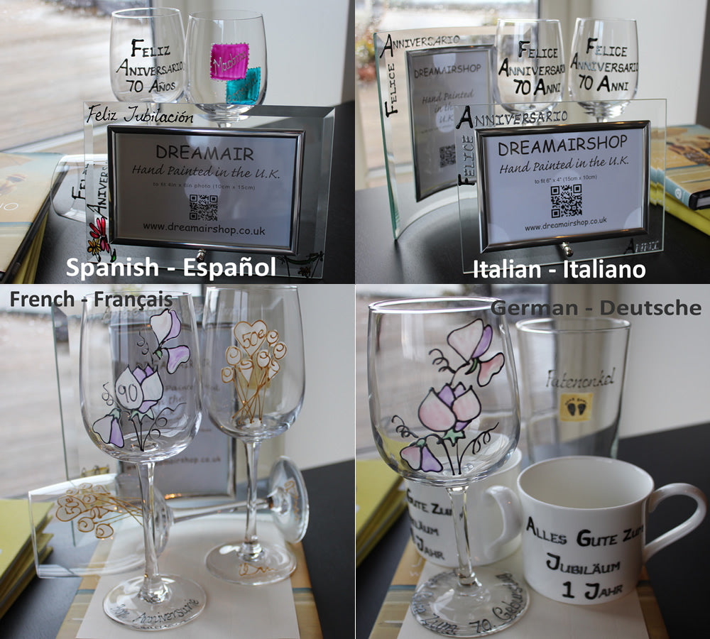 spanish, italian,french and german gifts 