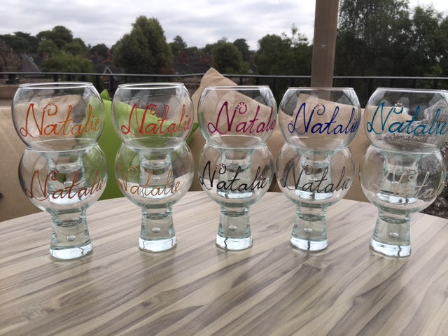 Personalised Glasses - Gin & Tonic, Champagne