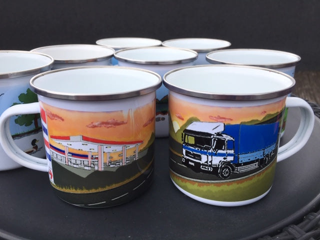 New Trucker Enamel Mug