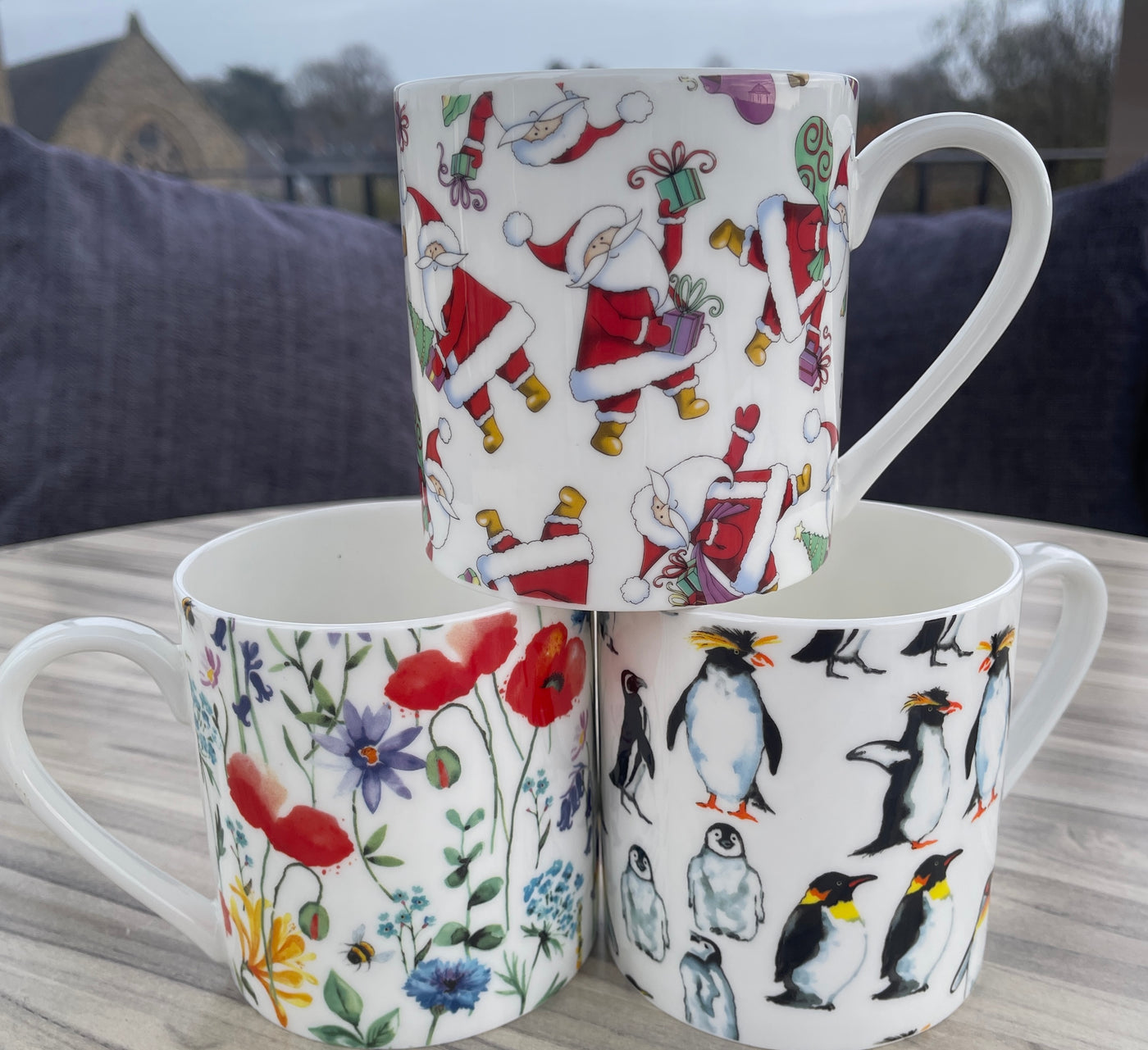 3 NEW EXCITING DESIGNS ON OUR 1 CHINA PINT MUGS